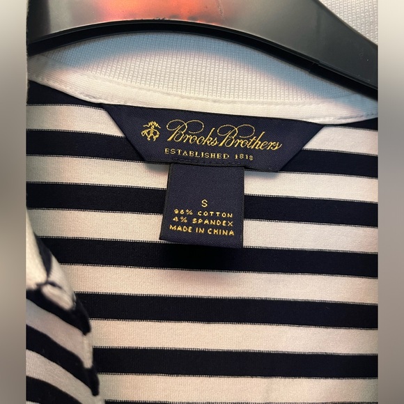 Brooks Brothers Striped Polo Tshirt size small - Picture 2 of 3